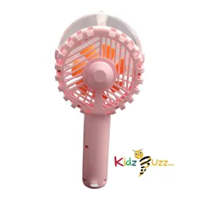 1 X Mist Mini Portable Fan Travel Friendly For Kids & Adults