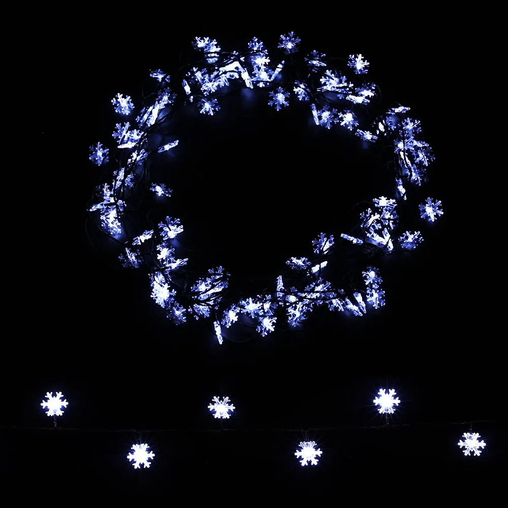 100 LED Cold White String Lights, 10M, 8 Modes - Jingle Jollys