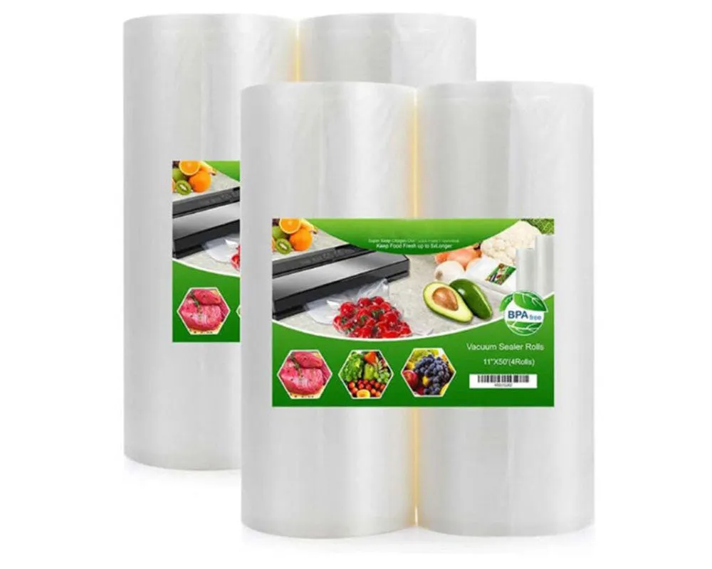 2PCS Vacuum Sealer Bags Food Saver Roll