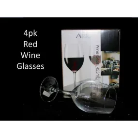 4 Pieces Red Wine Glass Set - 455ml