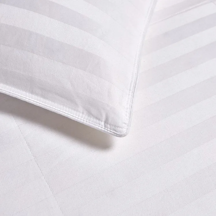 500 Thread Count Cotton Damask Stripe Down All-Season Twin Comforter