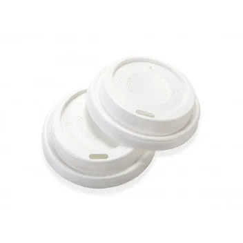 500ml Paper Coffee Cup Single Single Wall Black with White Sip Lid 10Pack