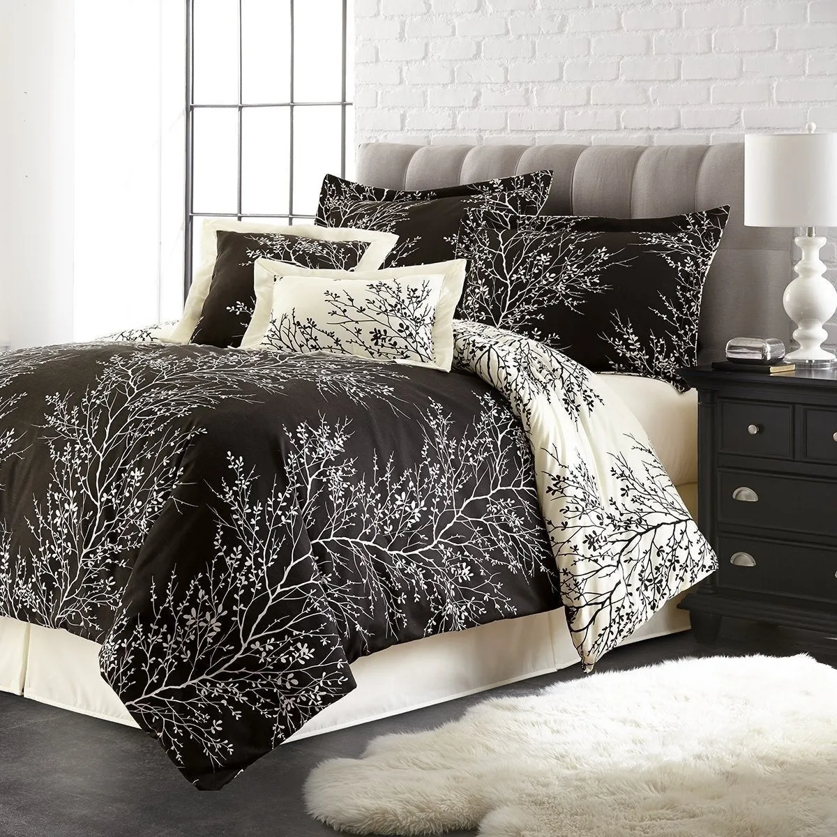 6-Piece Foliage Microfiber Comforter Set