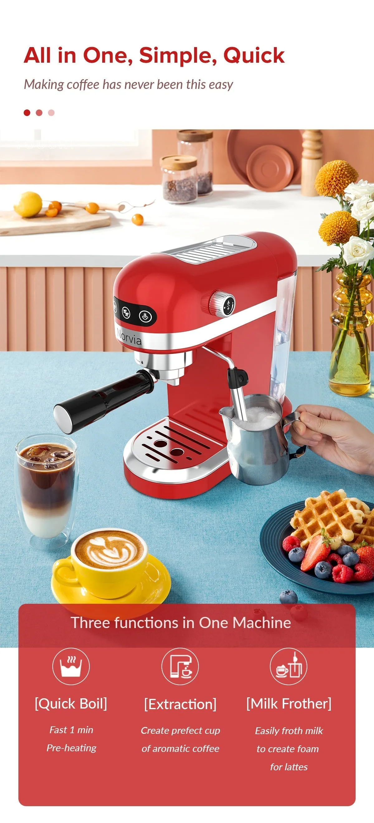 Airbot Espresso Coffee Machine CM8000