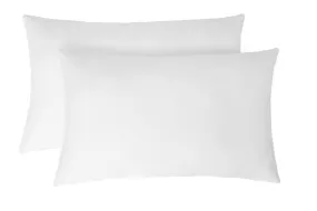 Amazon Brand - Solimo Ultra Soft Microfiber Bed Pillow Set (Standard, 43 X 69 Cm, White, 2 Piece, Microfiber)