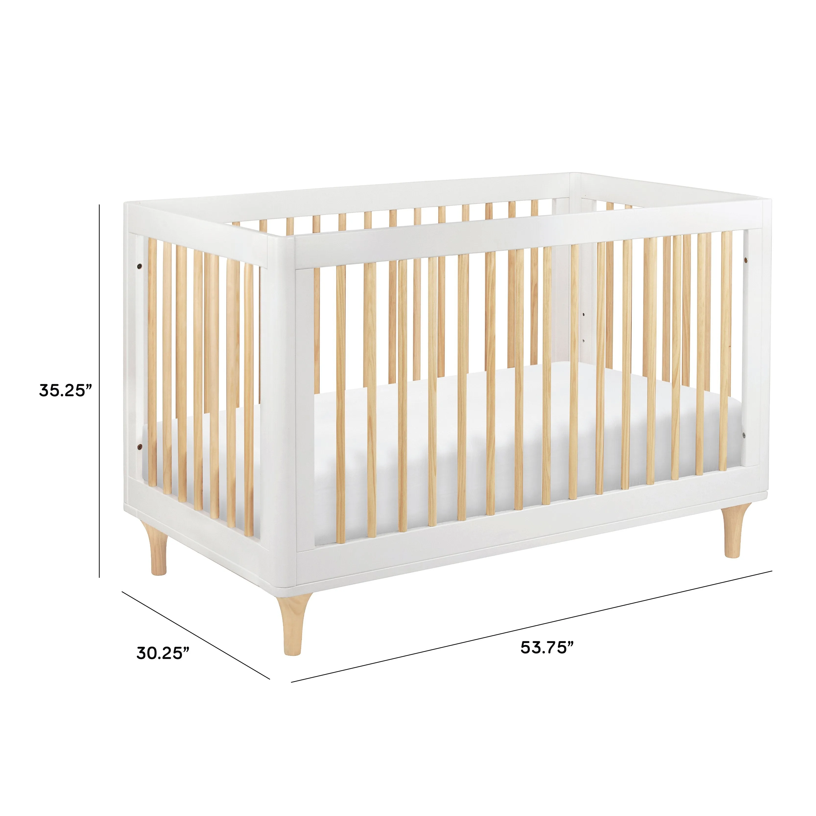 Babyletto Lolly 3-in-1 Convertible Crib with Toddler Bed Conversion Kit