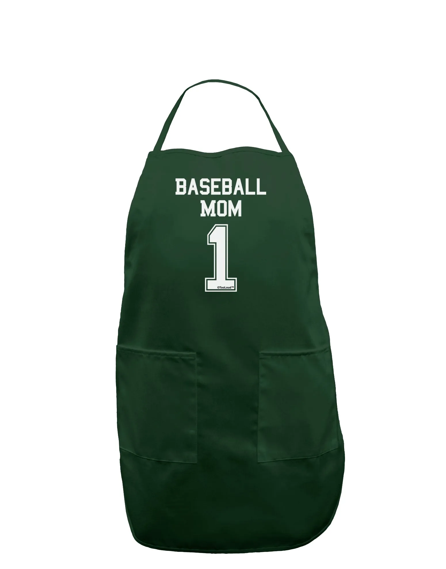 Baseball Mom Jersey Dark Adult Apron