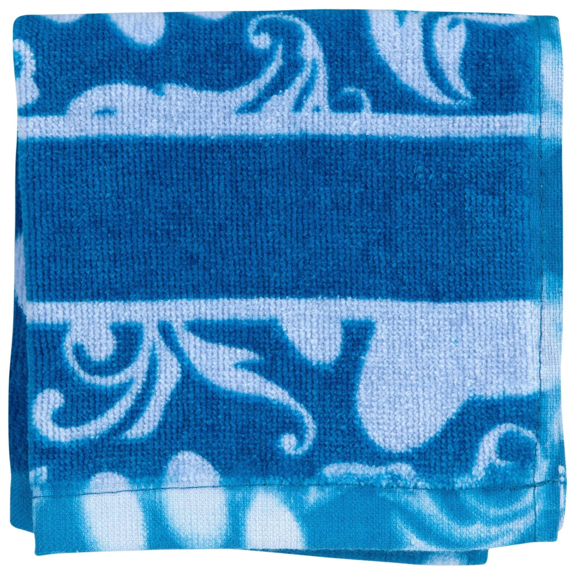 Beautiful Blues Paw Print Bath Towel