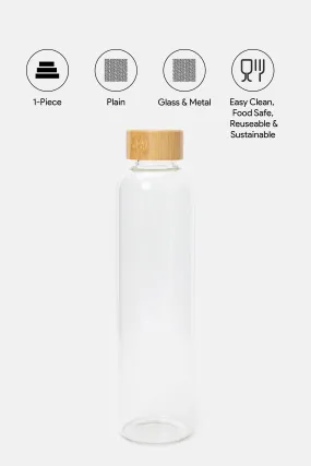 Beige Borosilicate Glass Bottle