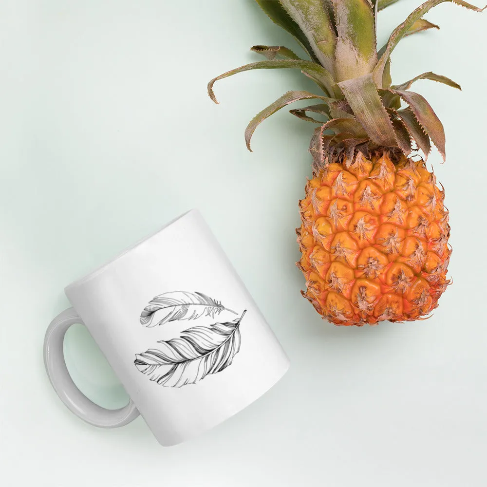 Believe White Glossy Mug