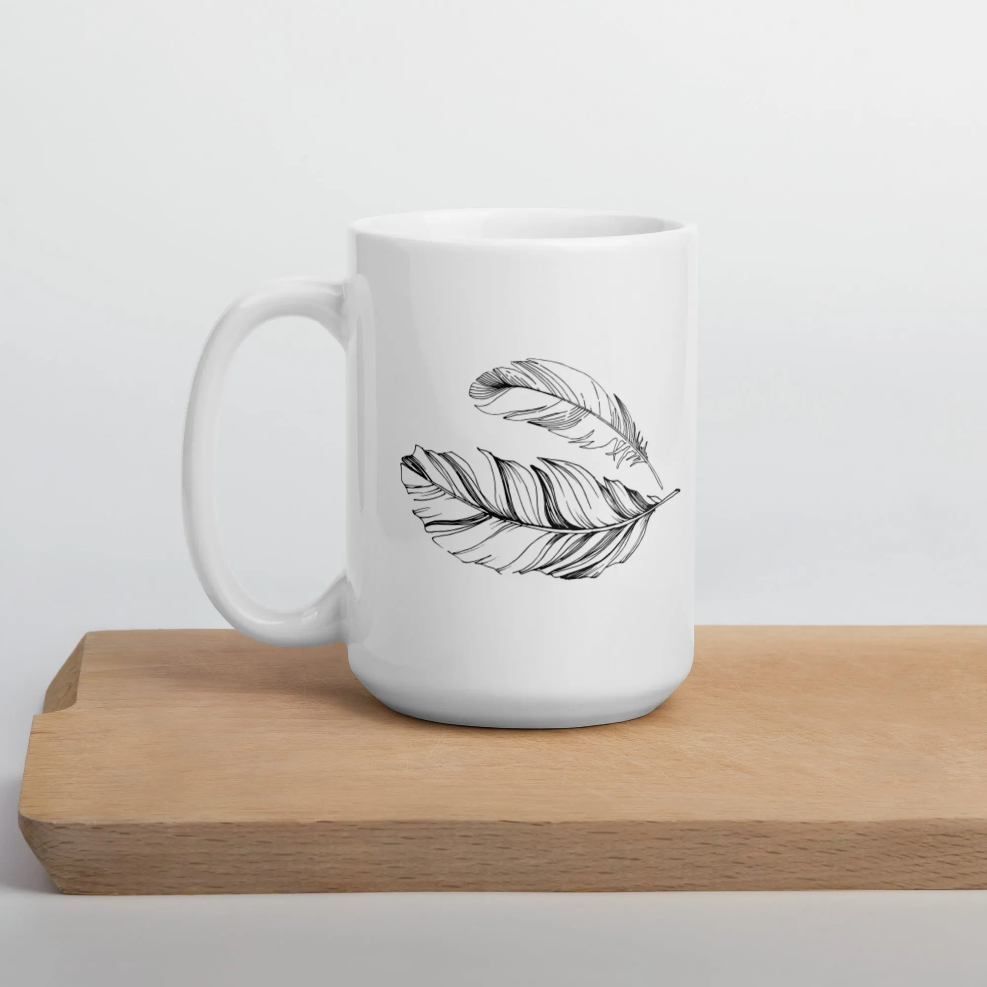 Believe White Glossy Mug