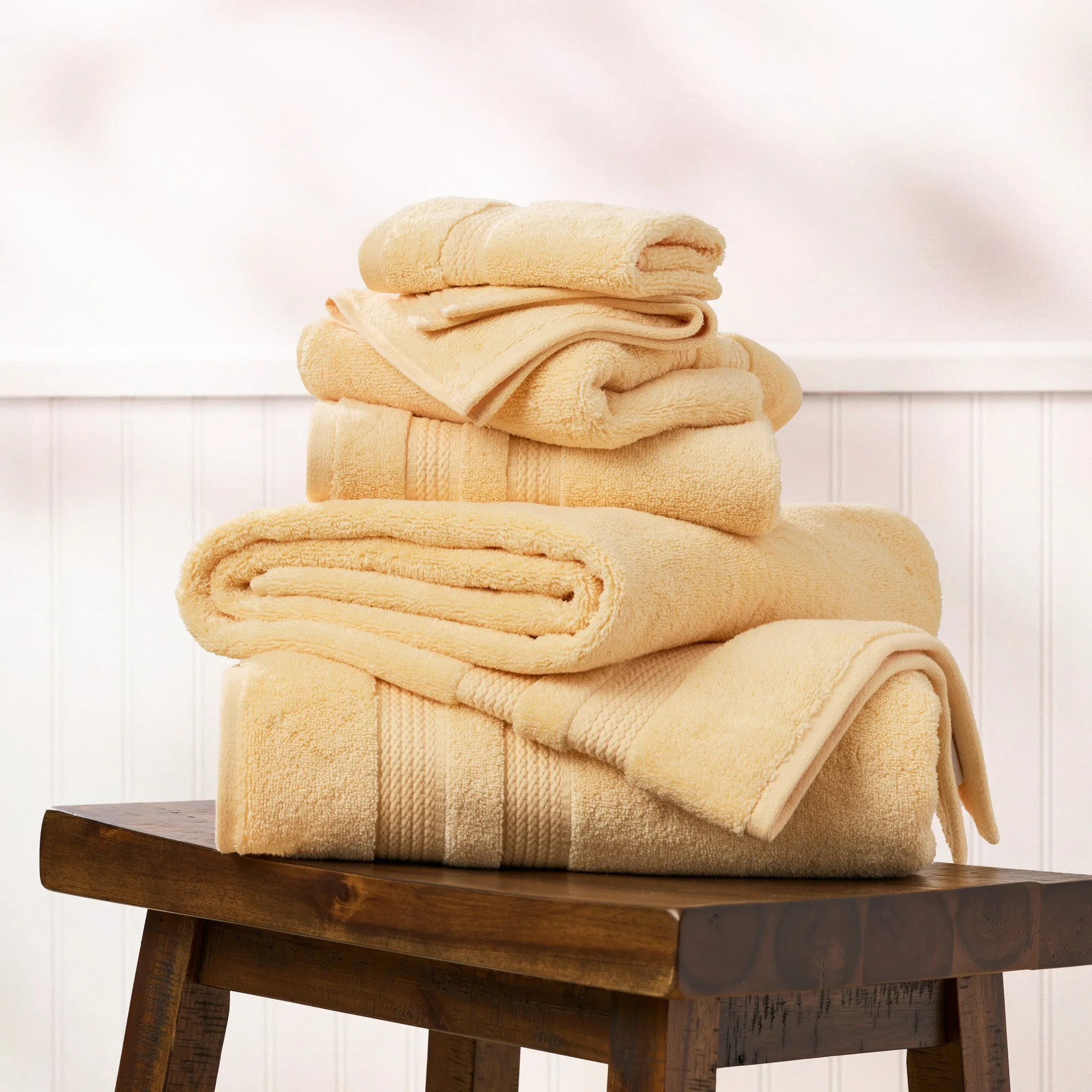 BETHANY 6-PIECE TOWEL SET: THE UTMOST LUXURY ZERO TWIST SOLID