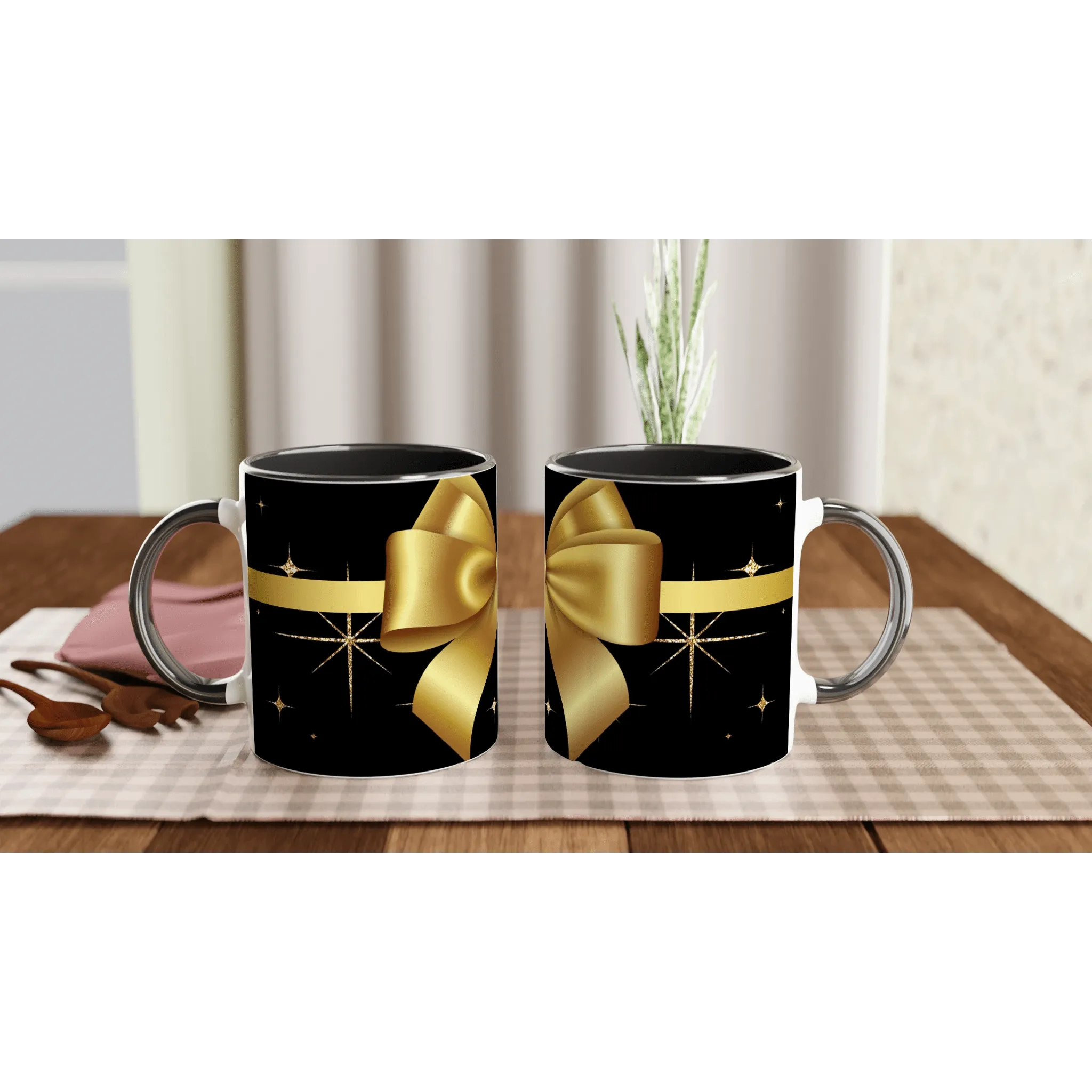 Big Golden Ribbon | Elegant Gift Mug