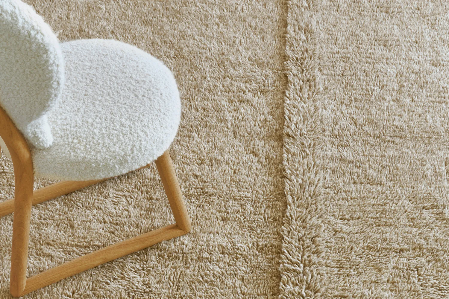 Blended Sheep Beige Tundra Rug