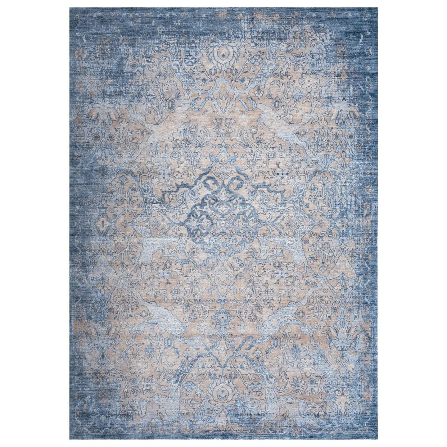 Bohemian 7826 Vintage Floral Area Rug