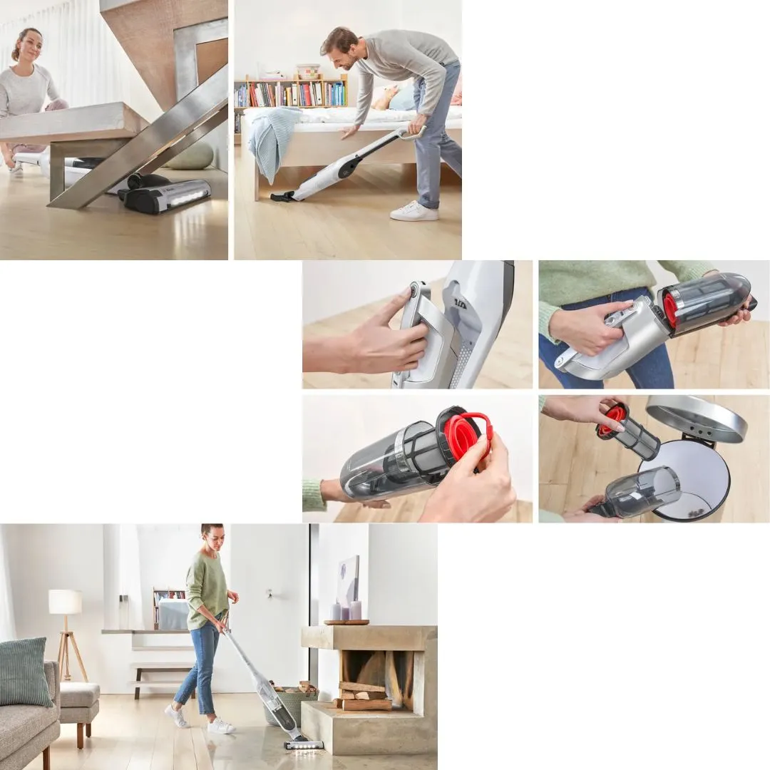 Bosch BCH3P2301 Series 4 Flexxo Gen2 23Vmax  Rechargeable Vacuum Cleaner (White)