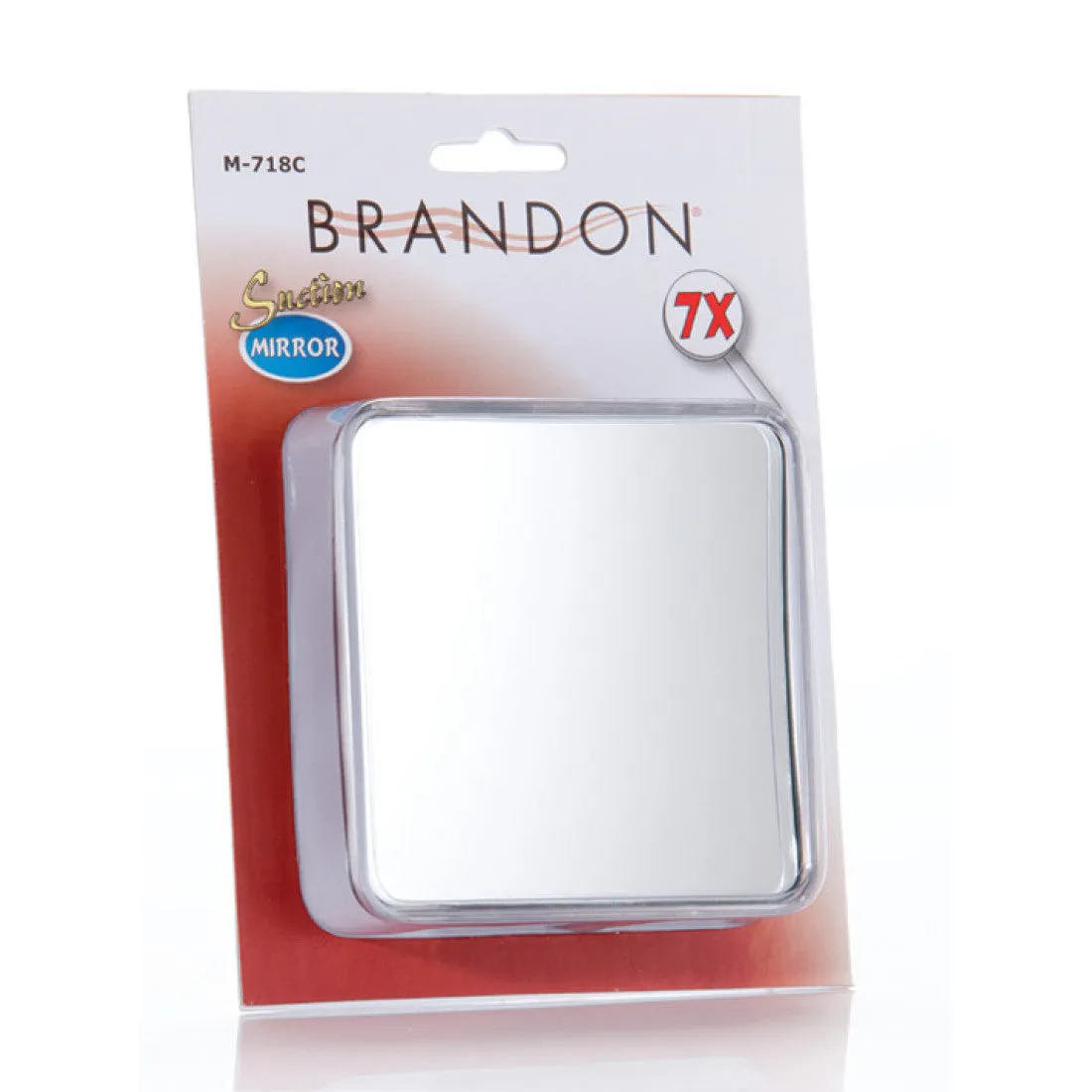 Brandon Square Suction Cup Mirror 4"