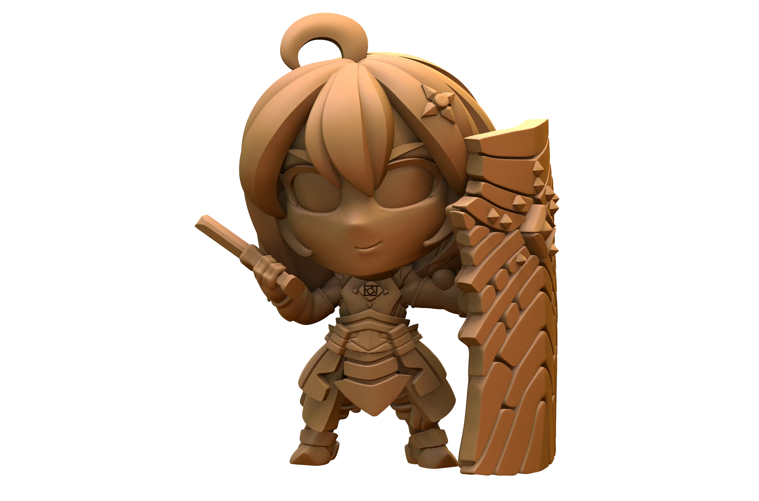 Capsule Chibi - Shield Tank Hero - Maple