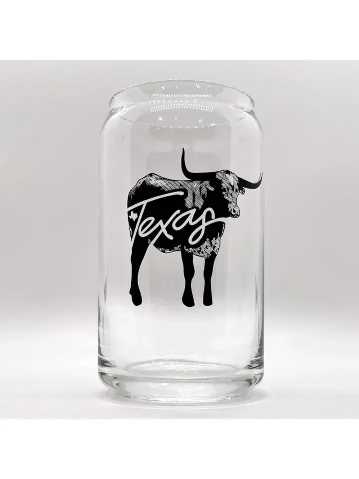 Cattle 16oz Can Glass