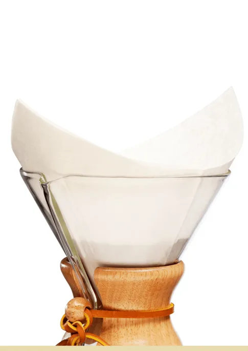 Chemex 6 Cup Square Filters, 100PK- Oxygen Bleached