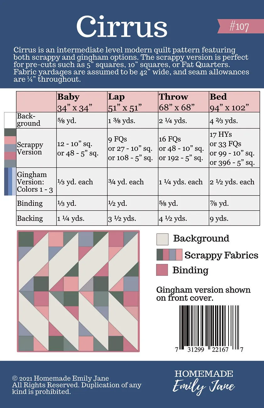 Cirrus Quilt Pattern