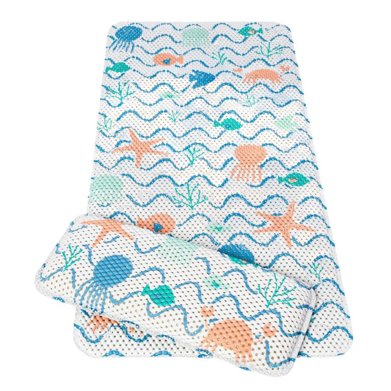 Clevamama Bath Mat & Kneeling Cushion - Sea