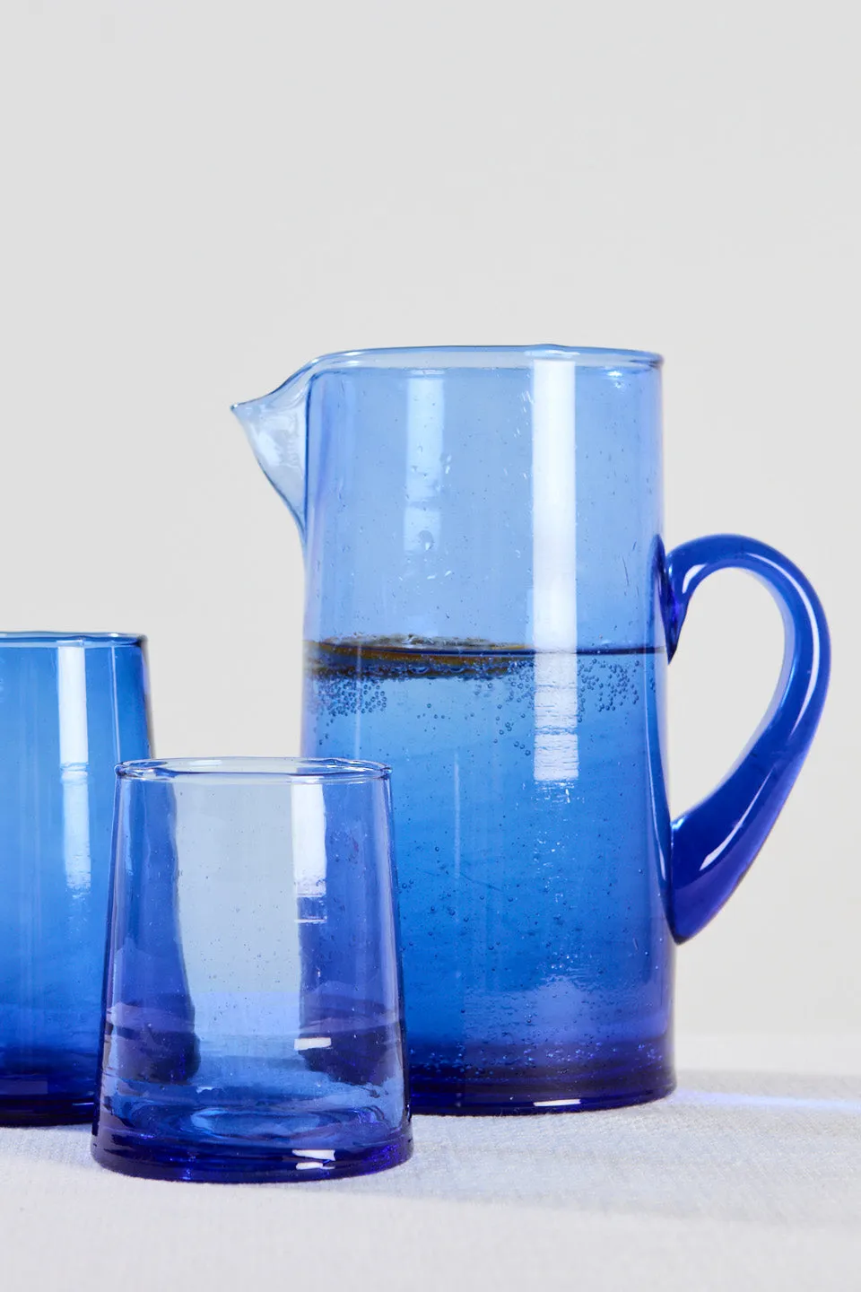 Cobalt Blue Glass Jug 1 Litre