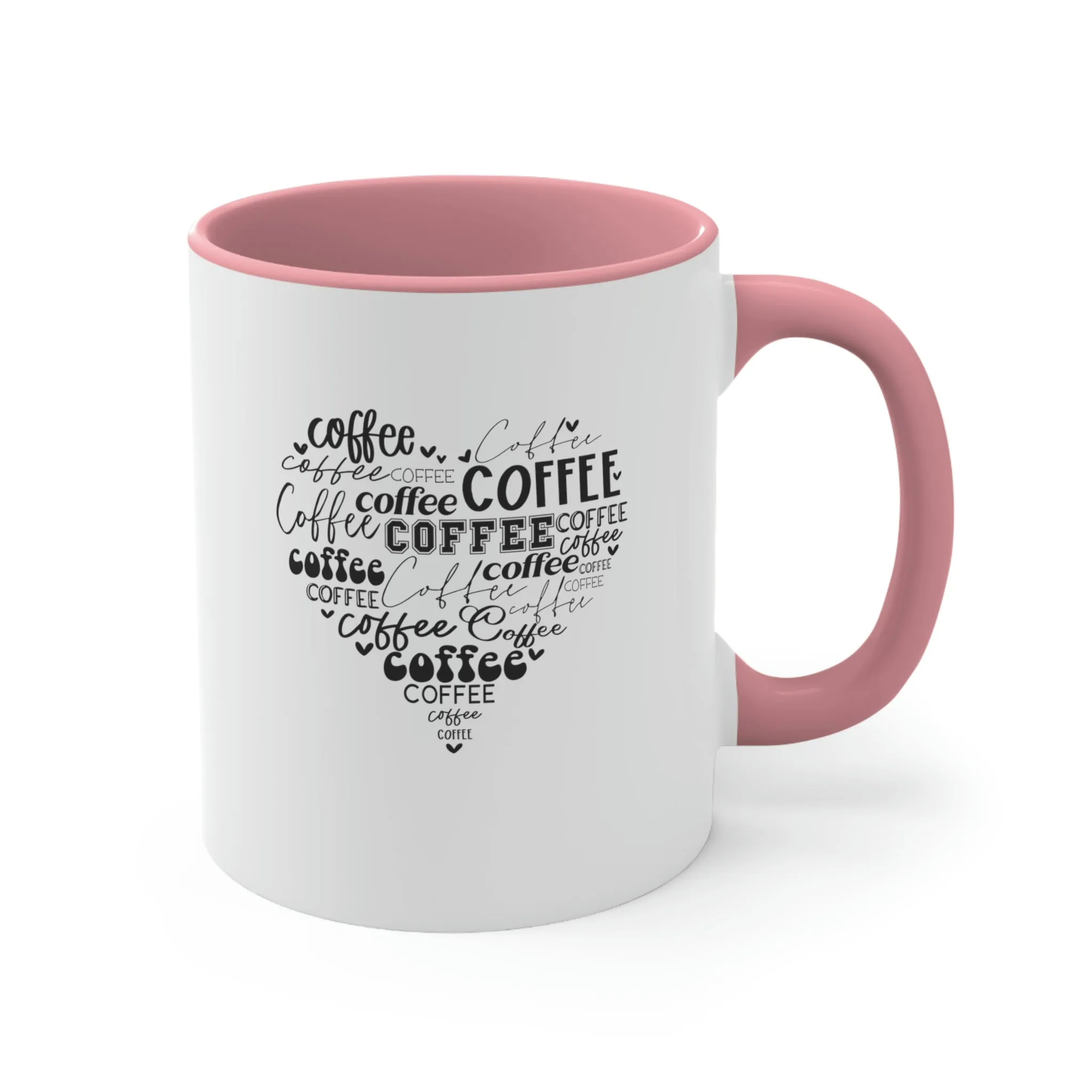 Coffee Heart - Accent Coffee Mug 11oz