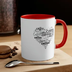 Coffee Heart - Accent Coffee Mug 11oz