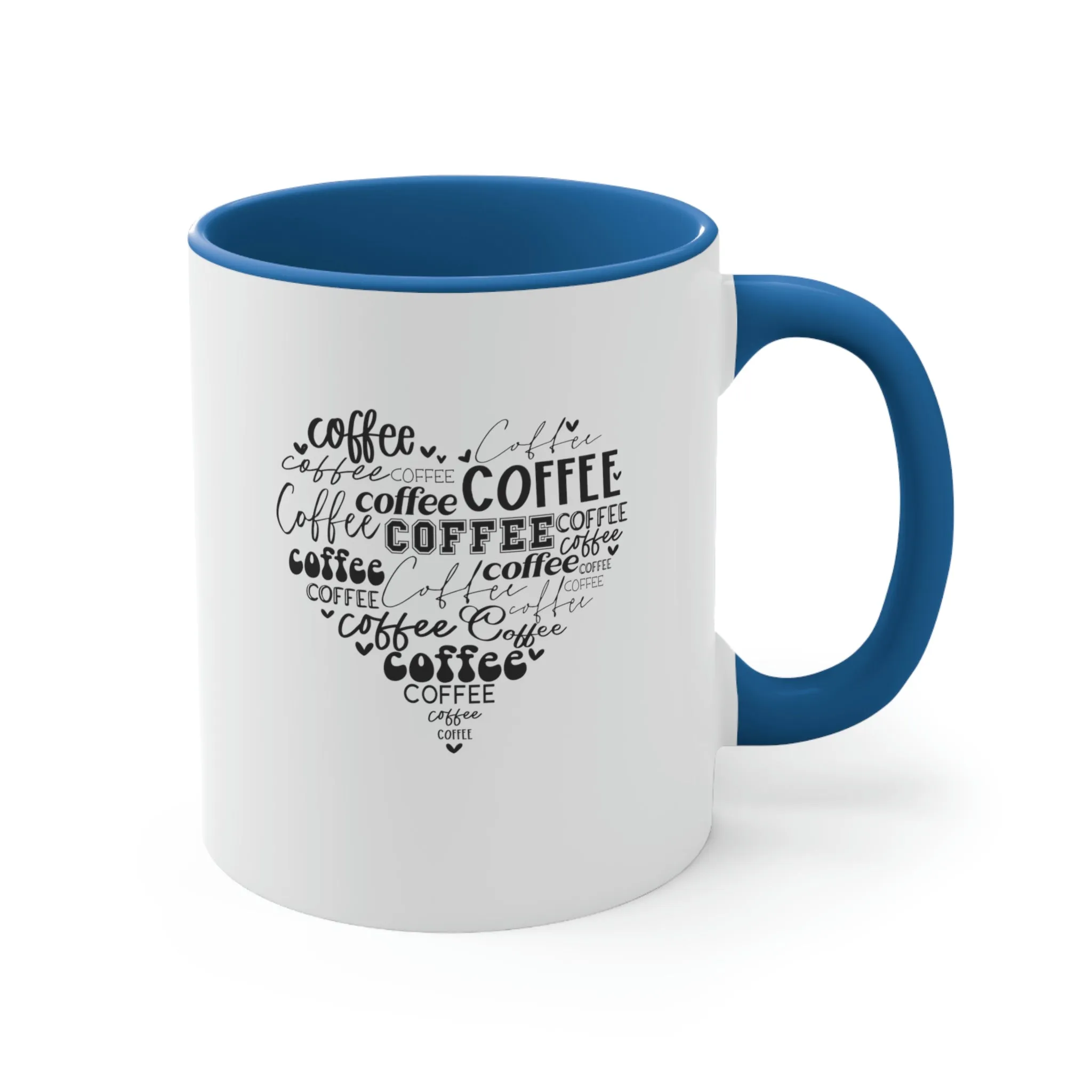 Coffee Heart - Accent Coffee Mug 11oz