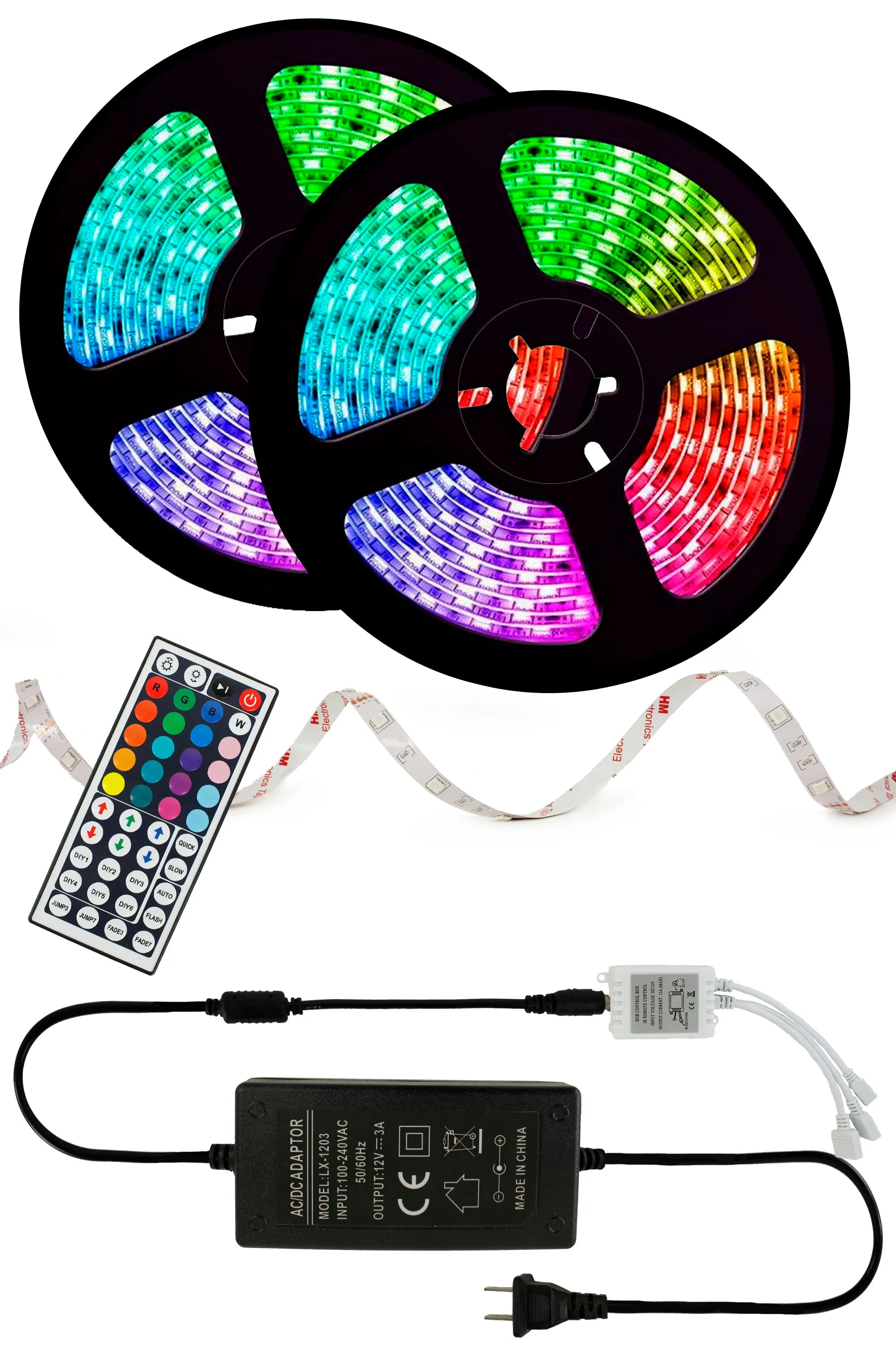 Complete Kit 300 LED 32ft Strip Lights with Remote