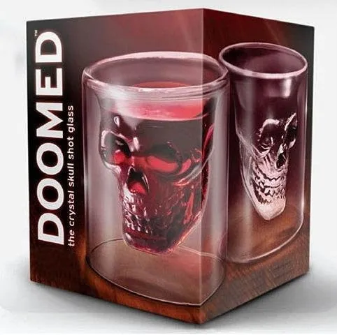 Cool Crystal Skull Head Shaped Shot Glass Mug