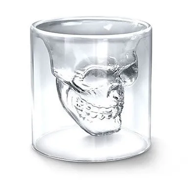 Cool Crystal Skull Head Shaped Shot Glass Mug