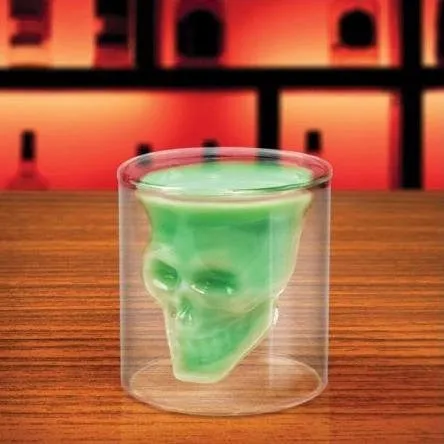 Cool Crystal Skull Head Shaped Shot Glass Mug