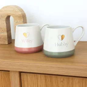 Couples Mug Set - Hubby & Wifey