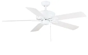 Courtyard Outdoor White 52" Ceiling Fan