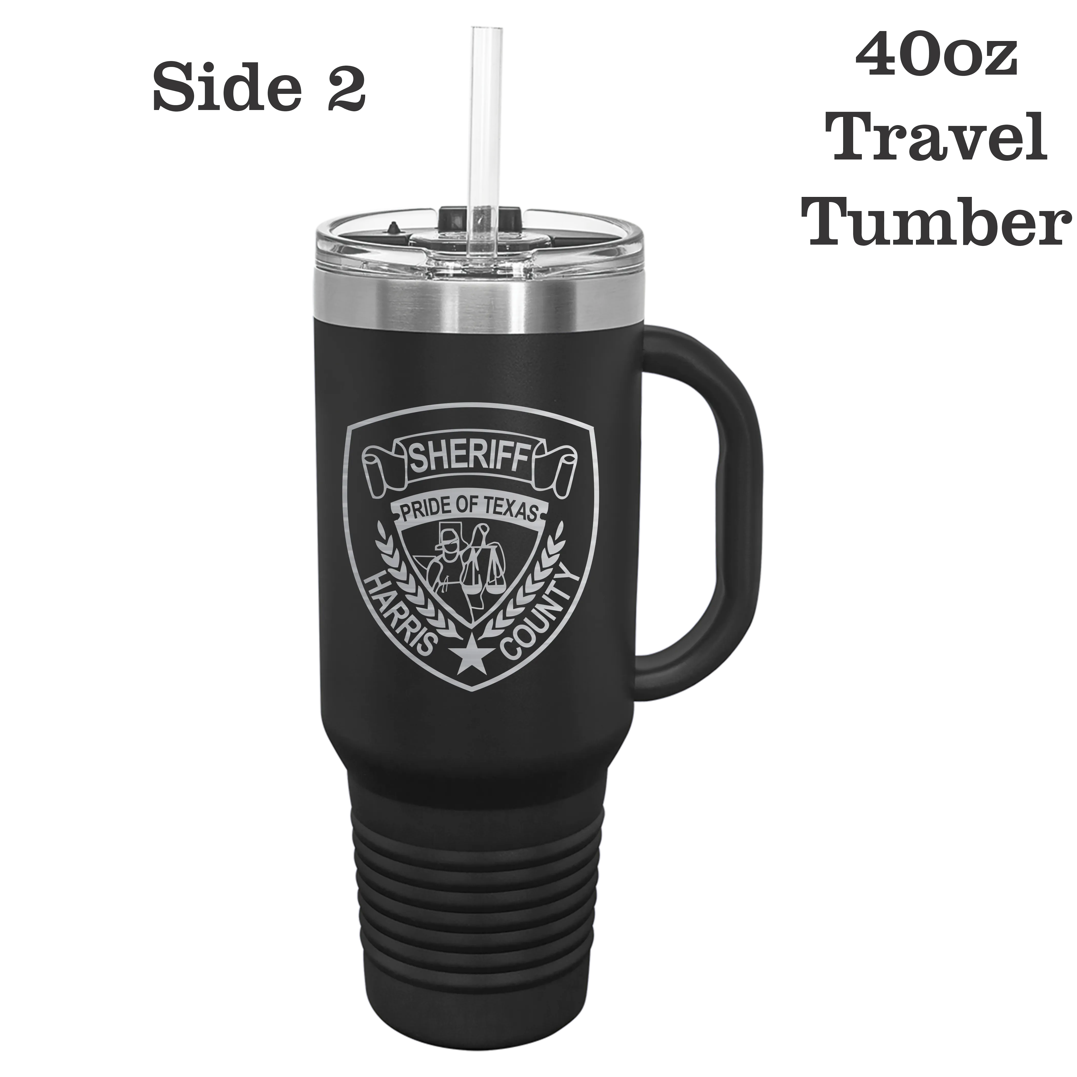 Custom HCSO 40oz Travel Tumbler with Patch