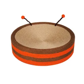 Cute Bee Cat Scratcher Cat Pad Scratching Sisal Bowl Bed