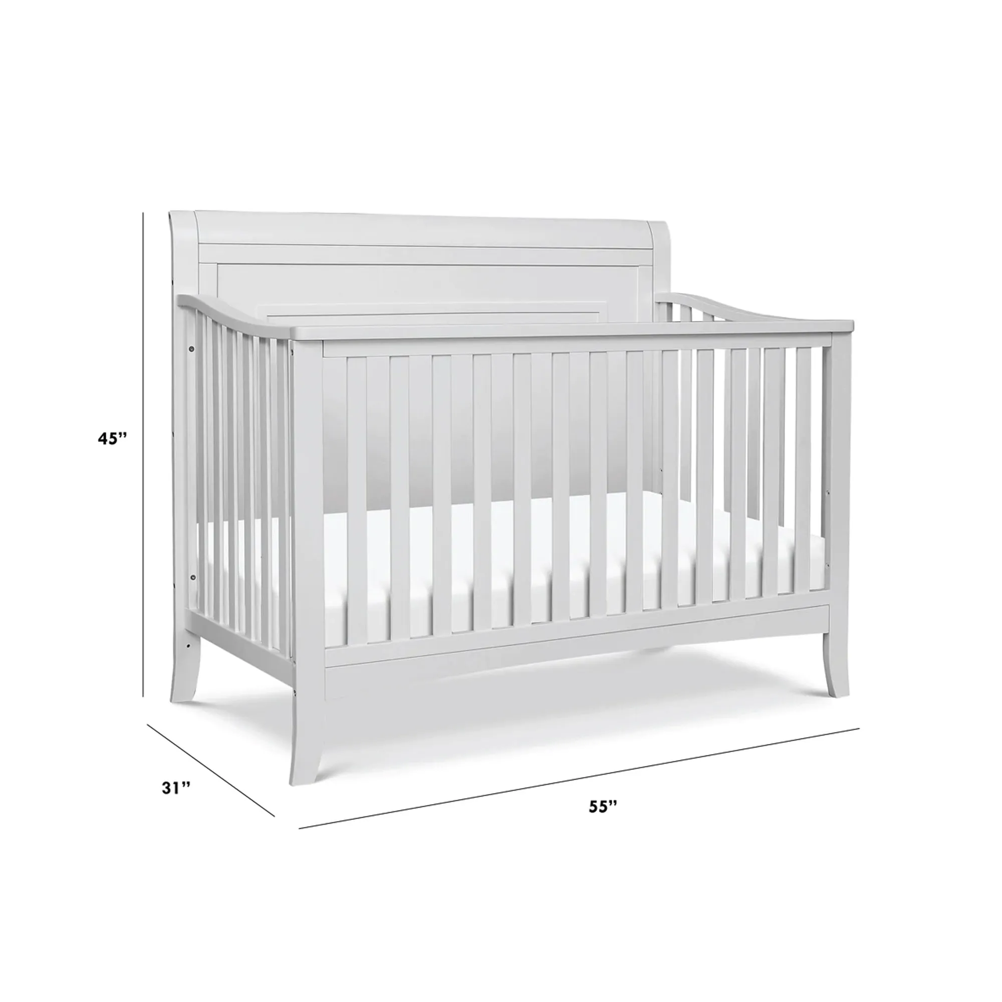 DAVINCI Anders 4-in-1 Convertible Crib - Cloud Grey