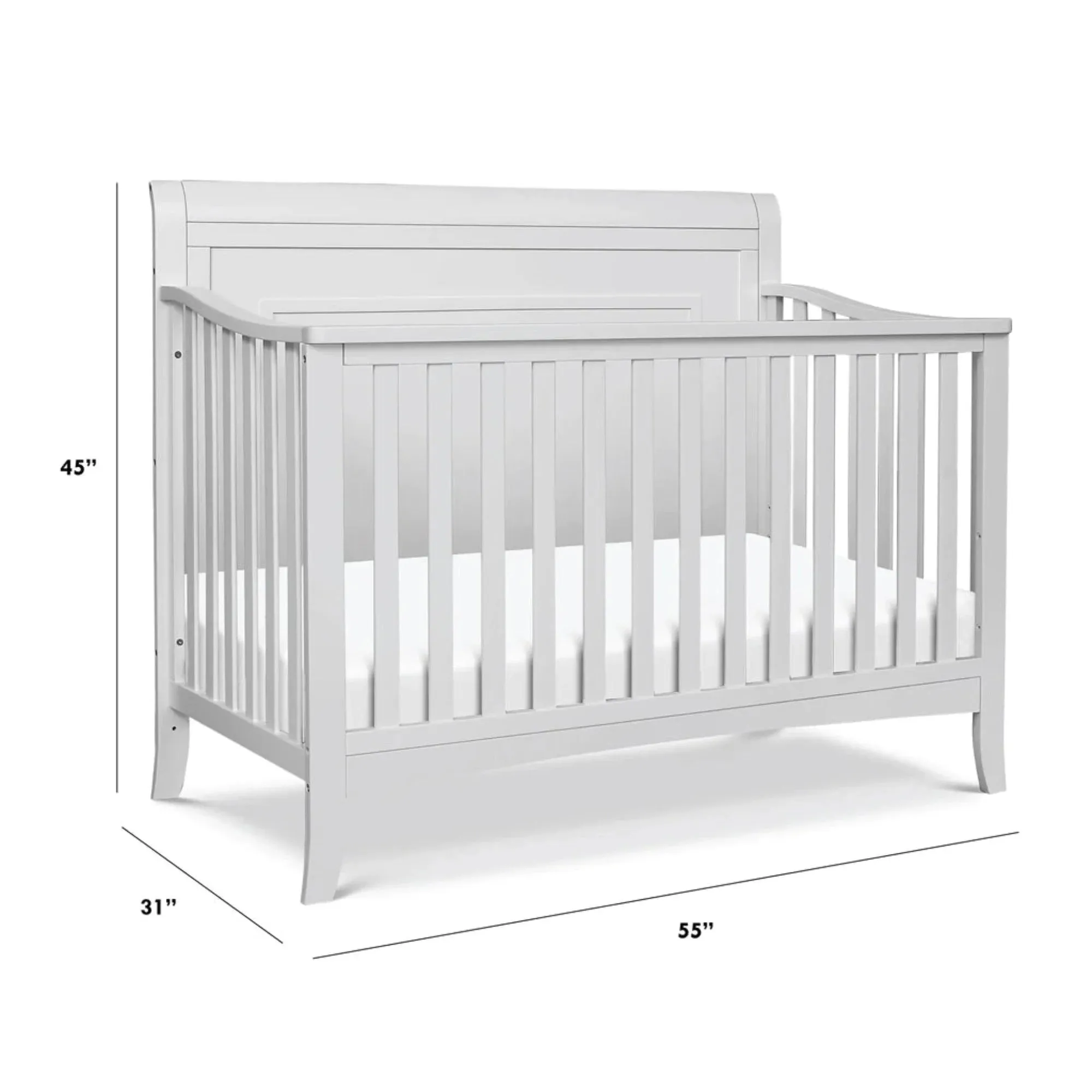 DAVINCI Anders 4-in-1 Convertible Crib - Cloud Grey