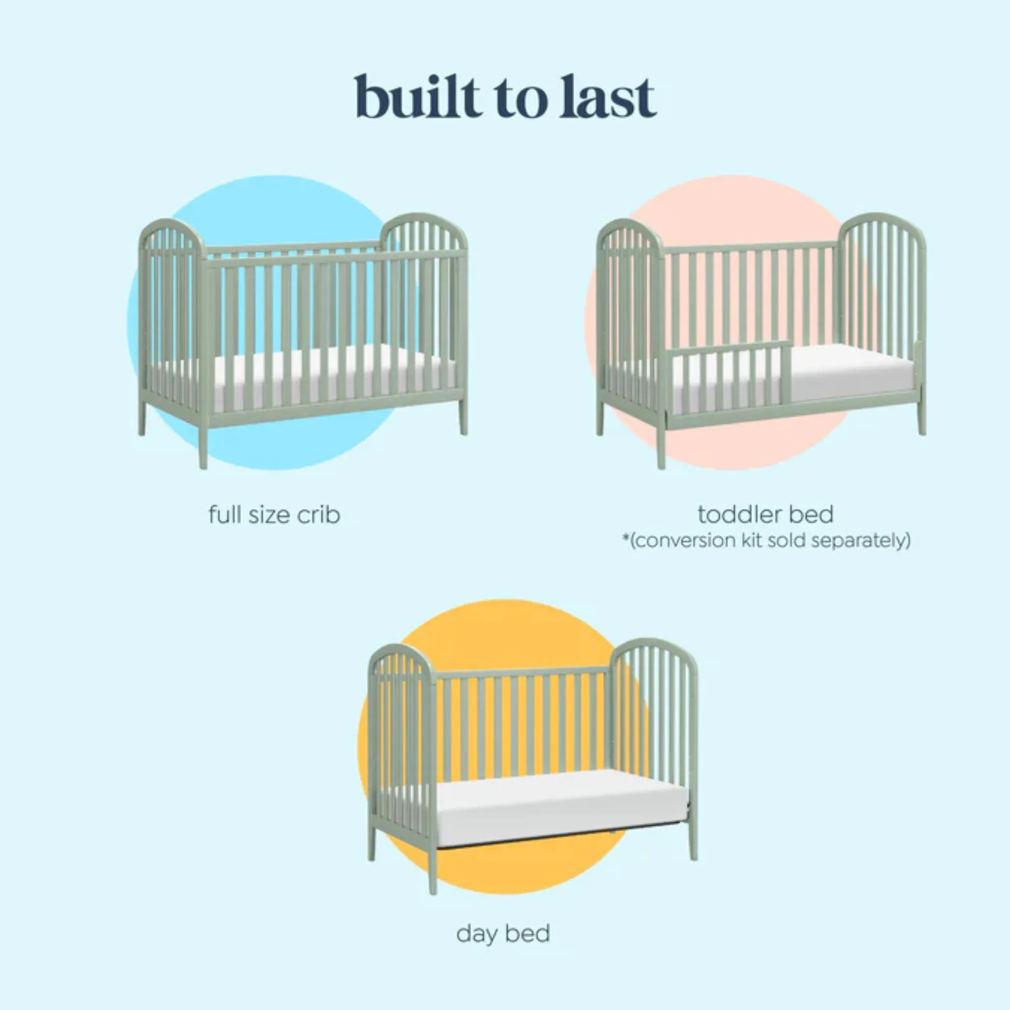 DAVINCI Beau 3-in-1 Convertible Crib