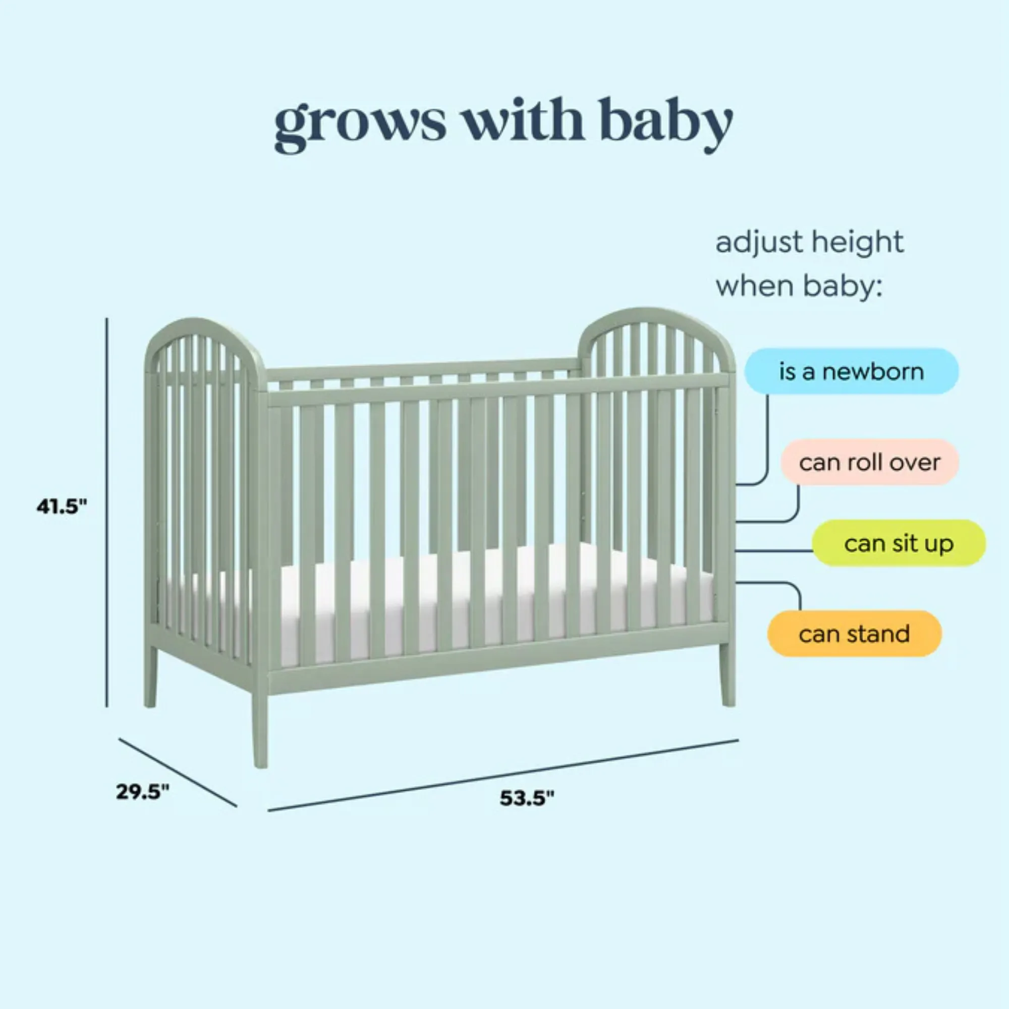 DAVINCI Beau 3-in-1 Convertible Crib