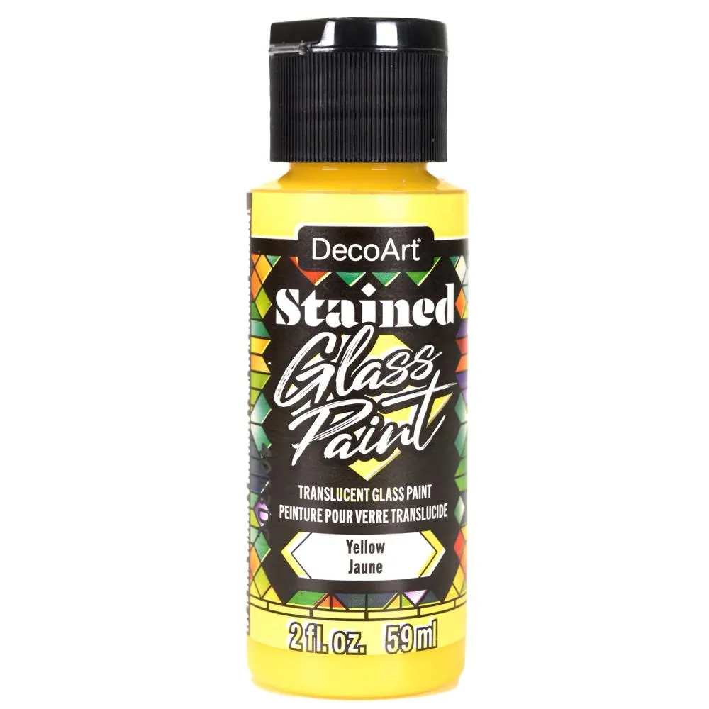 DecoArt Stained Glass Paint 2oz - Yellow