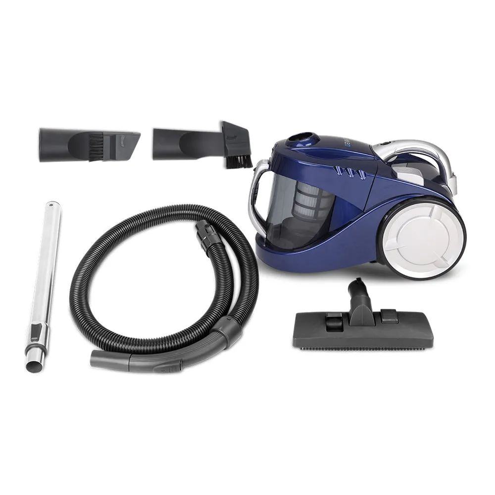 Devanti Vacuum Cleaner Bagless Cyclone Cyclonic Vac Home Office Car 2200W Blue