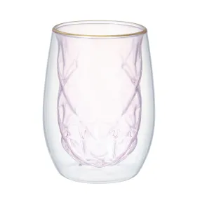 Dia Double Wall Glass  Pink