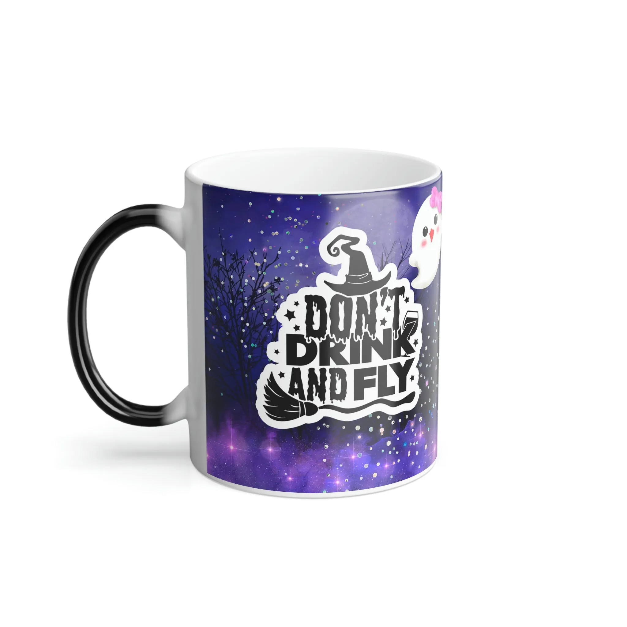 Don't drink and fly Halloween 11oz Color Morphing Mug