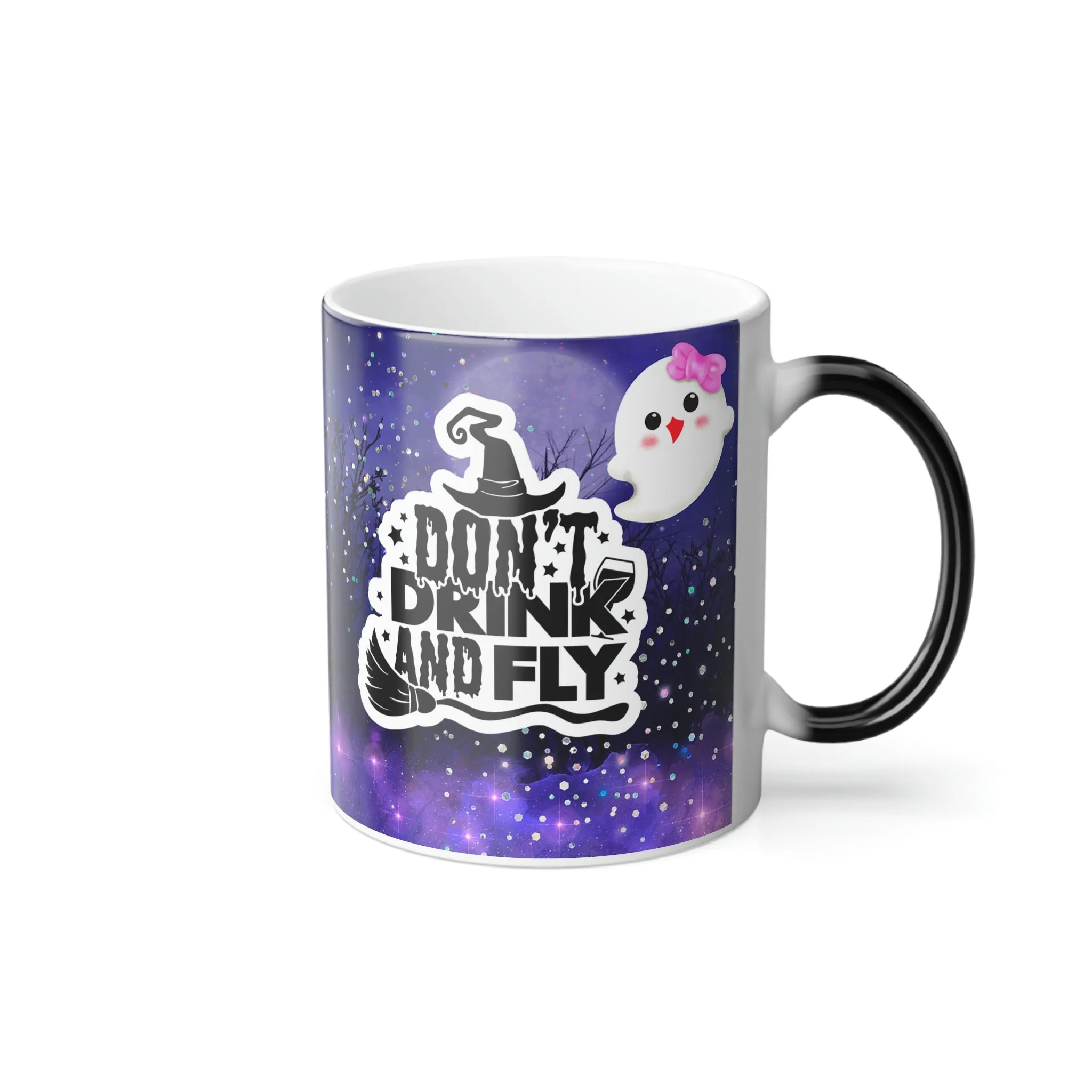 Don't drink and fly Halloween 11oz Color Morphing Mug