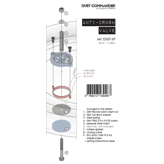 Dust Commander Anti-Crush Valve