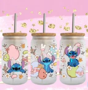 Easter -Stitchy Eggs - UV Dtf 16oz Cup Wrap