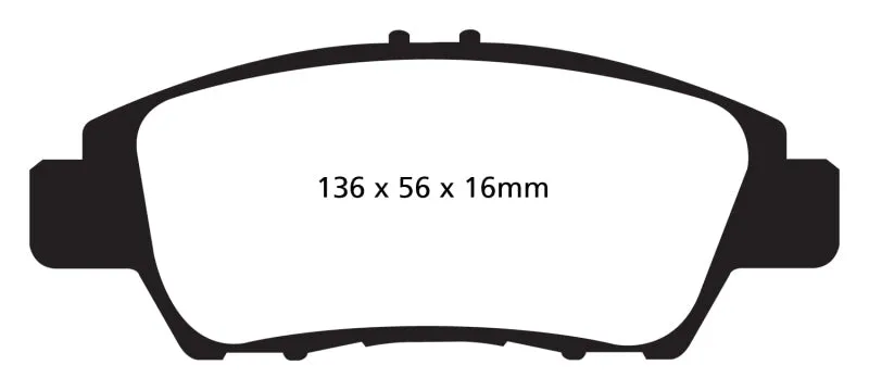 EBC 10  Honda CR-Z 1.5 Hybrid Greenstuff Front Brake Pads